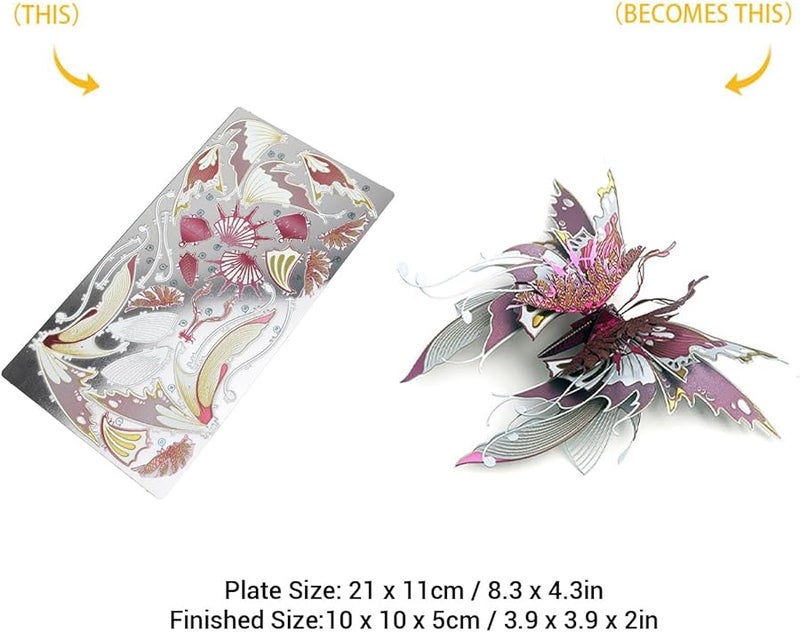 Stainless Steel 3D Metal Puzzle DIY Model Building Kit For Adults Teens Brain Teaser - Image 2